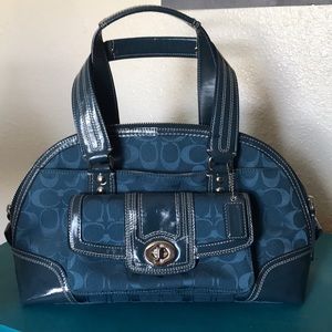 Authentic Blue Coach Bag (never used)